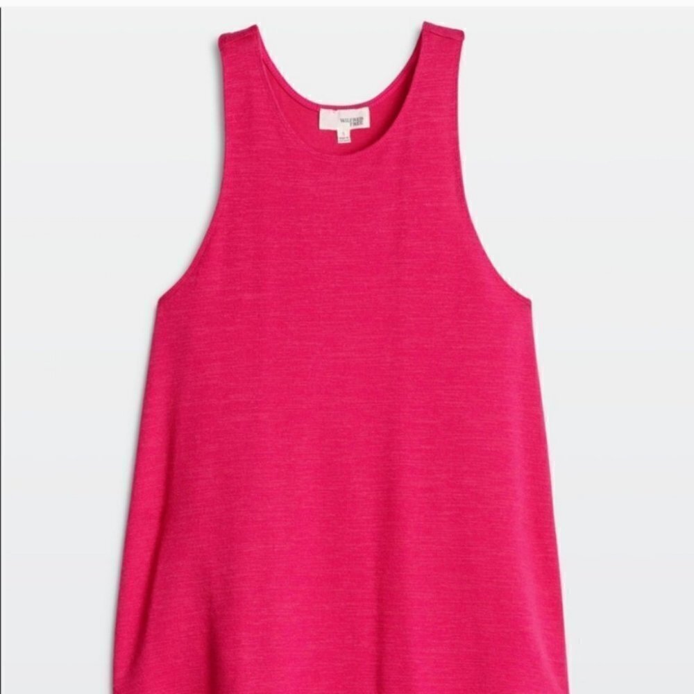 WILFRED FREE Burnette Tank Top bright pink Small @P